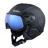 Skihelmp met vizier Cairn HELIOS LEATHER EVOLIGHT NXT (MAT ZWART)
