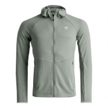 Chaqueta de forro polar Ortovox FLEECE LIGHT GRID HOODY M (green sage) Hombre