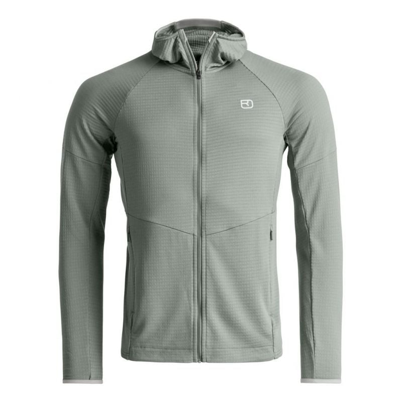 Fleecejacke Ortovox FLEECE LIGHT GRID HOODY M (grün salbei) Herren