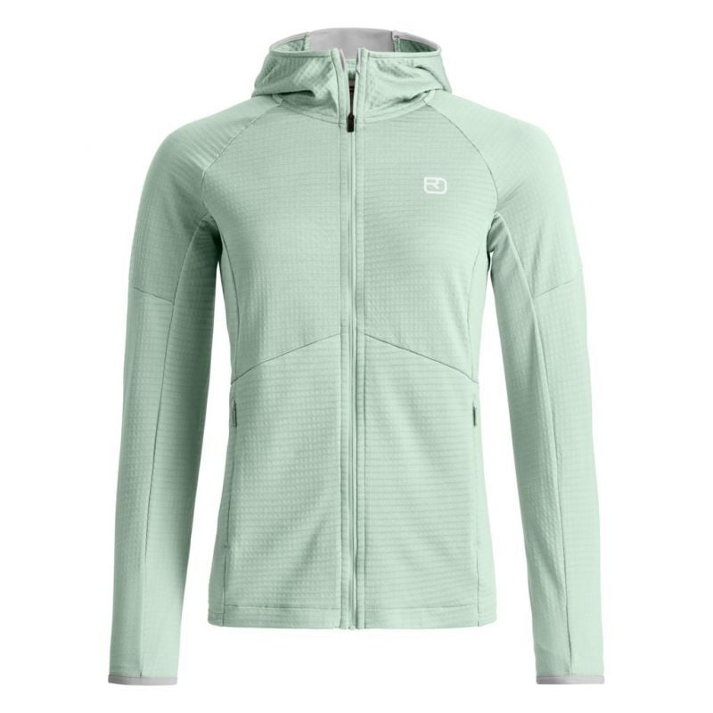 Fleece Jacket Ortovox FLEECE LIGHT GRID HOODY W (green acid) Women