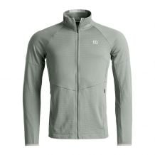 Chaqueta de forro polar Ortovox FLEECE LIGHT GRID JACKET M (green sage) Hombre