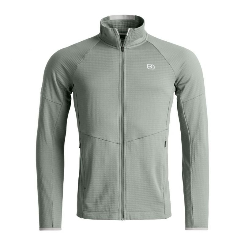 Fleece-Jacke Ortovox FLEECE LIGHT GRID JACKET M (grün salbei) Herren