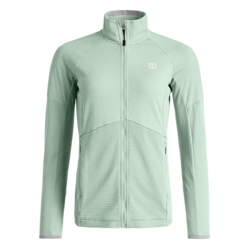 Veste polaire ORTOVOX FLEECE LIGHT GRID JACKET W (green acid) Femme