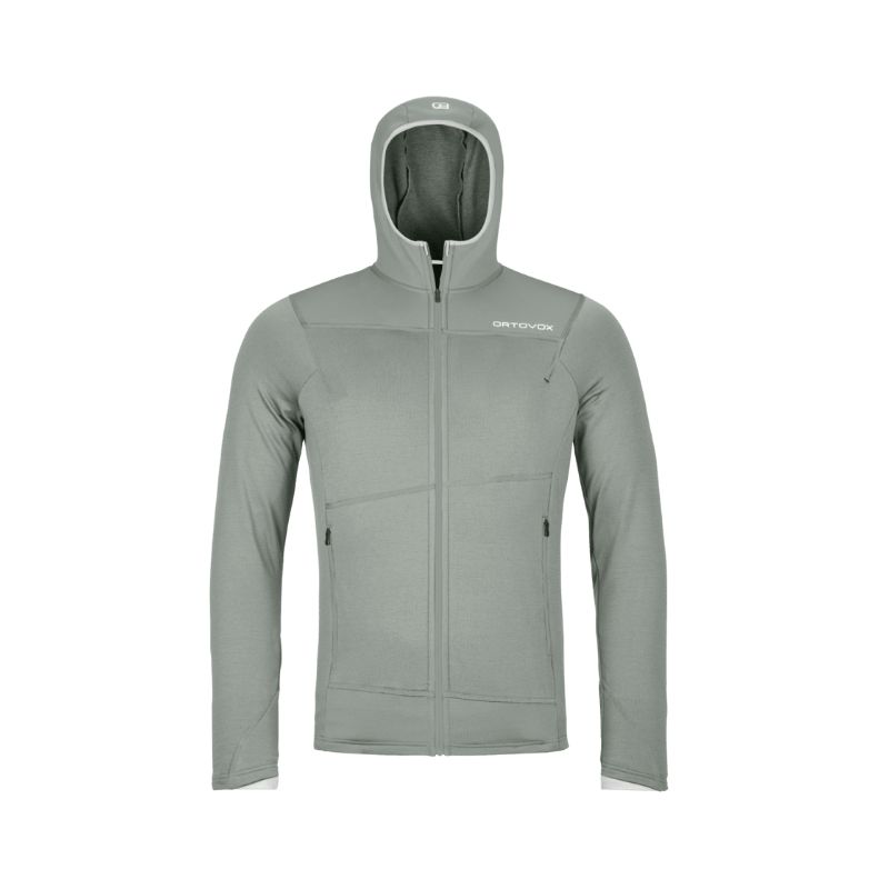 Fleecejacke Ortovox FLEECE LIGHT HOODY M (green sage) Herren