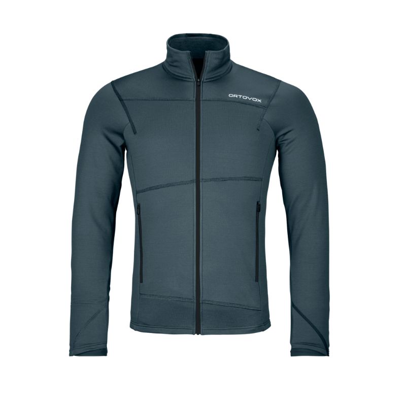 Fleece jacket Ortovox FLEECE LIGHT JACKET M (dark arctic grey) Mies
