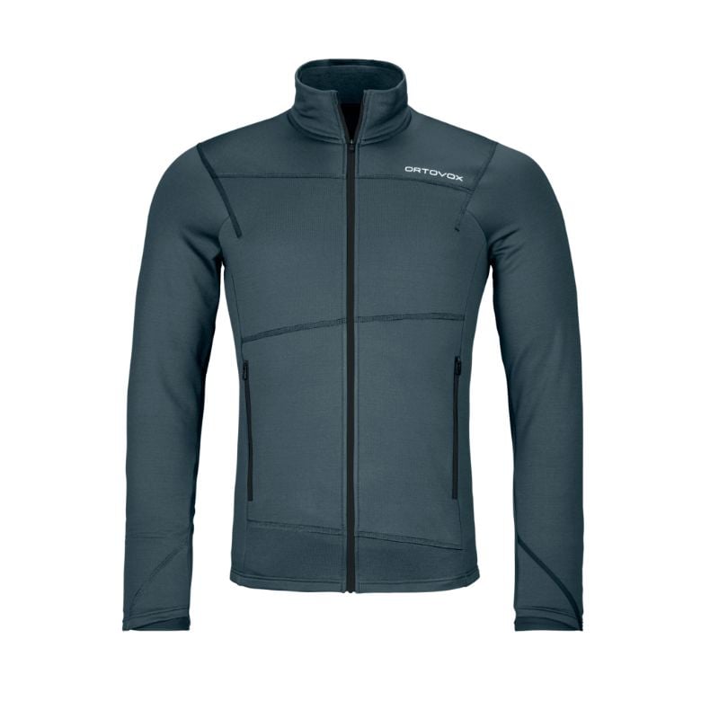 Giacca in pile Ortovox FLEECE LIGHT JACKET M (grigio artico scuro) Uomo