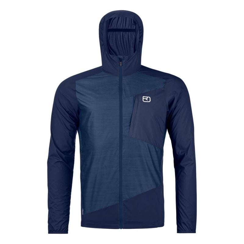 Veste ORTOVOX TRACE WINDBREAKER JKT M (blue nunatak) Homme