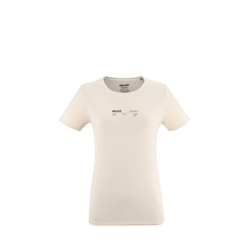 Camiseta de trail Millet INT ESS TS SS W (VANILLA CREAM) Mujer