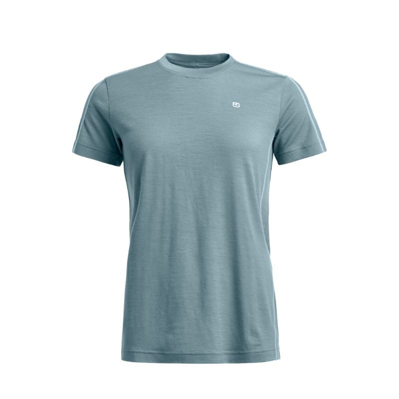 T-skjorte med korte ermer Ortovox 185 ROCK'N'WOOL SHORT SLEEVE W (icy shore) Dame
