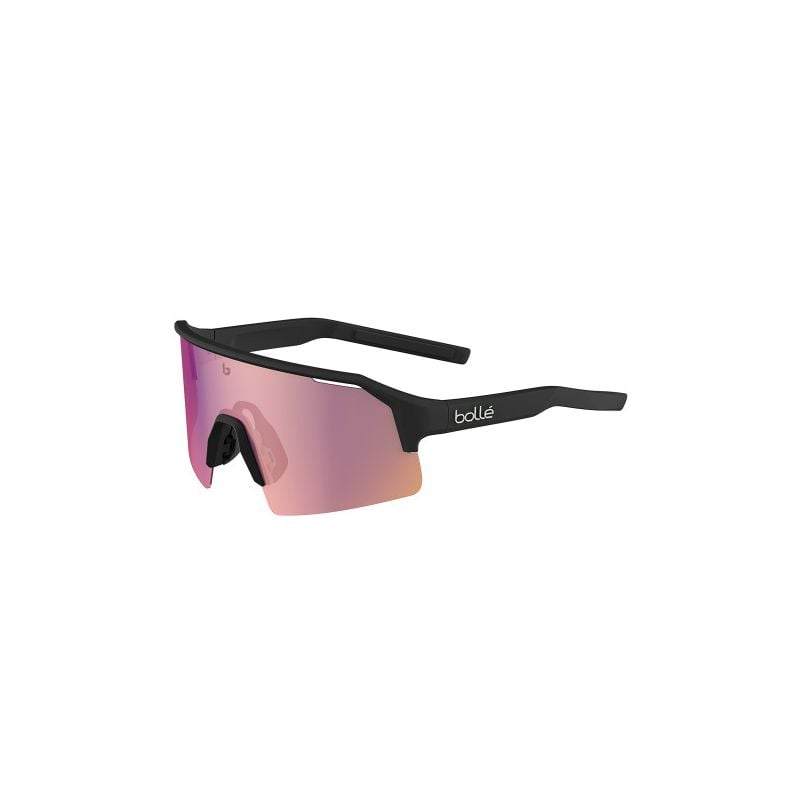Sonnenbrille BOLLE C-SHIFTER (Schwarz Matt - Klar Rubin Photochromic) Kat 0 bis 3