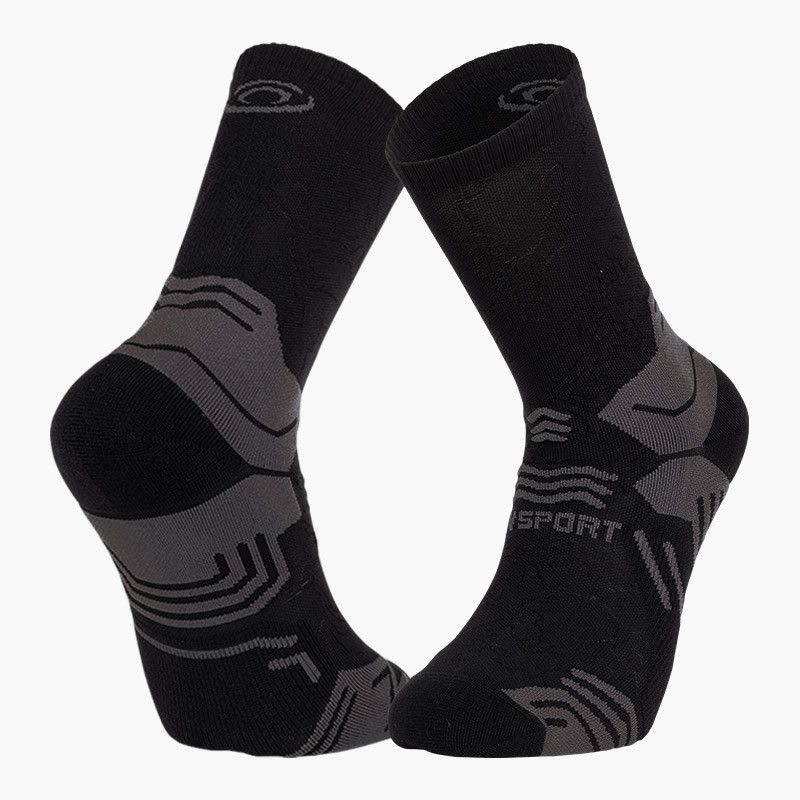 Chaussettes BV SPORT SOCQUETTE TREK GR HAUTE (NOIR/GRIS) Mixte