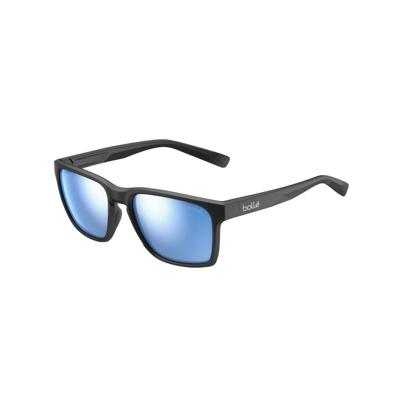 Occhiali da sole Bollé REVERENCE (Nero Opaco - Blu Cielo Polarizzati) cat 3
