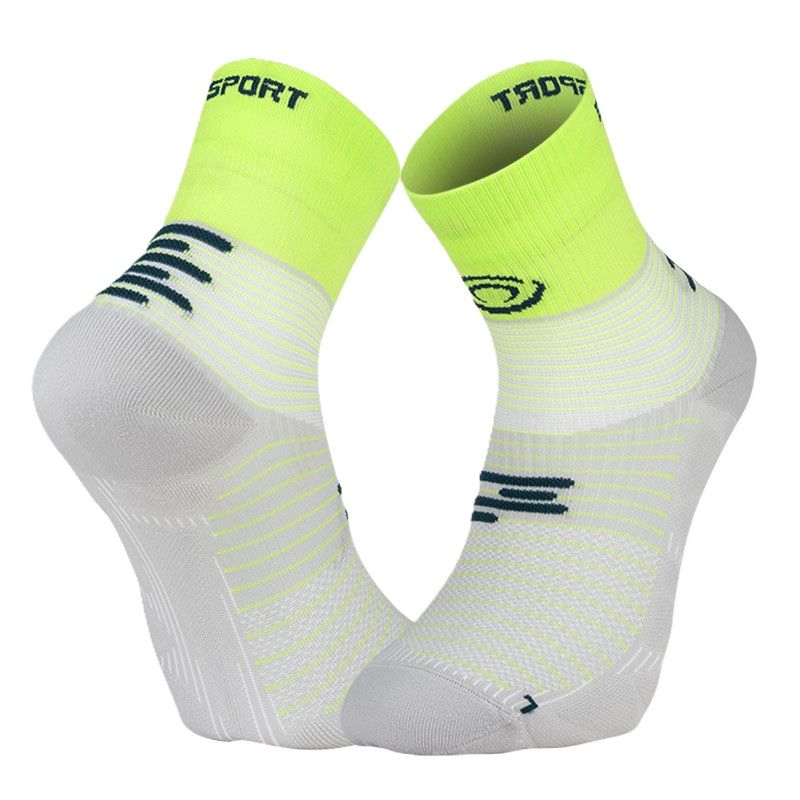 Strumpor BV sport RUN MARATHON.2 "MID" (GRÅ/LIME) Unisex