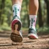 BV sport SOCQUETTE LIGHT RUN "HAUTE" BALI - ROSA/GRÖN 39/41 ()