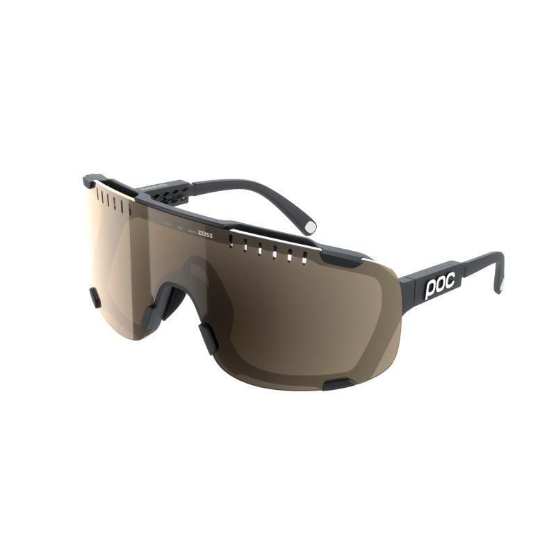 Sonnenbrille POC Devour Mid + (Uranium Black/Clarity Trail/Partly Sunny Silver) Kat 2