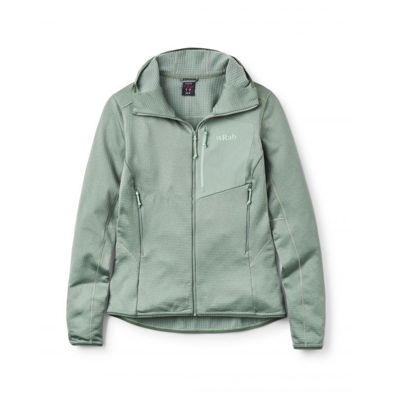 Fleecejacke Rab Ascendor Light Hoody Wmns (Dark Fig Green) Dames