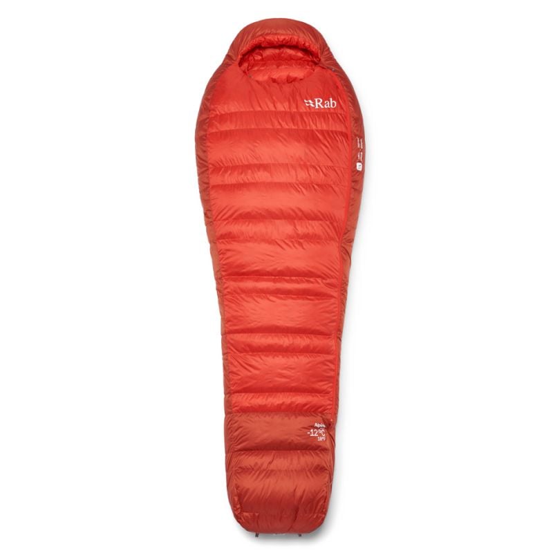 Sac de couchage RAB Alpine -12C / 10F (Dark Horizon/Tuscan Red)