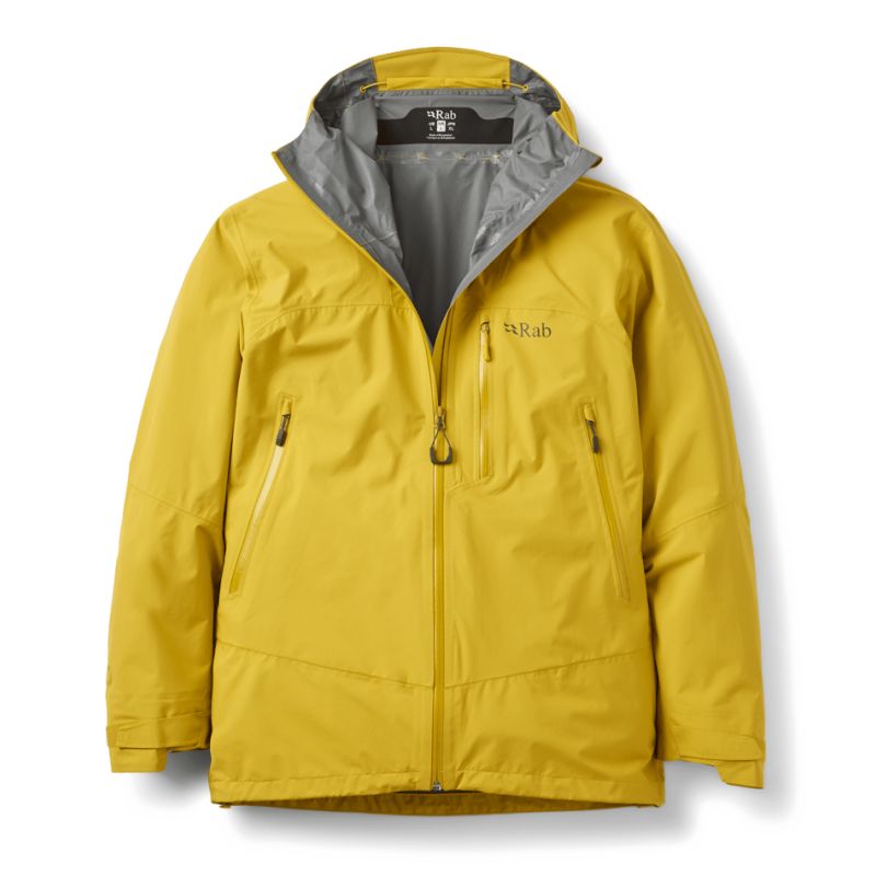 Vedenpitävä takki Rab Downpour Mountain Jacket (Dark Pollen) Miehet