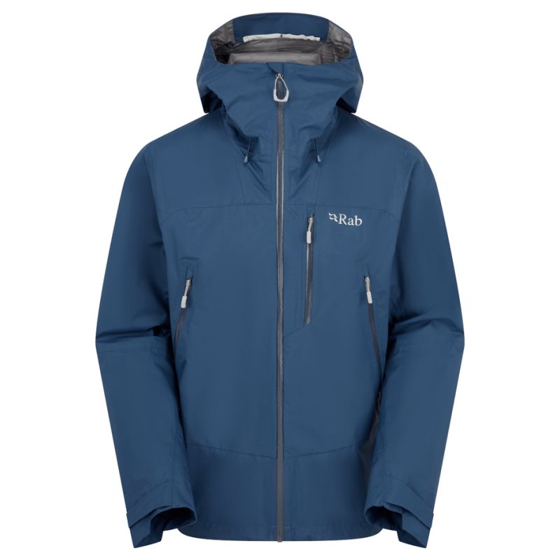 Giacca impermeabile Rab Downpour Mountain Jacket (Tempest Blue) Uomo