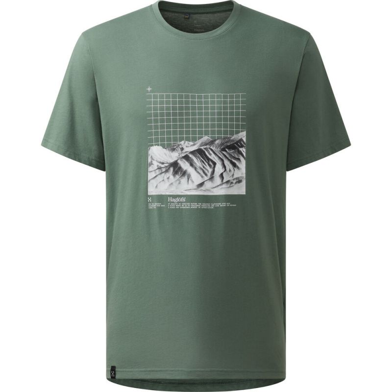 HAGLOFS Outsiders Graphic Tee (Chlorophyll Green) Uomo