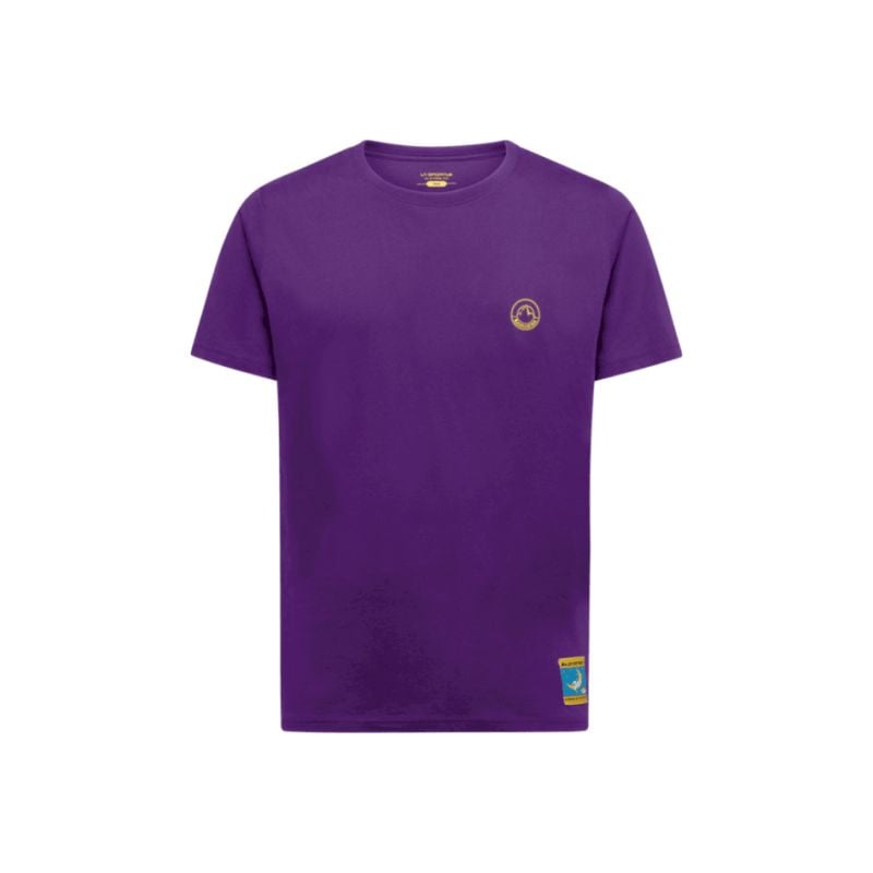Climbing on the Moon T-Shirt M (Purple/Yellow) Men