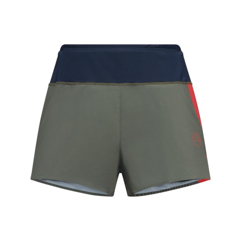 Short de trail La Sportiva Flow 3" Short M (Rojo Montaña/Ciprés) Hombre