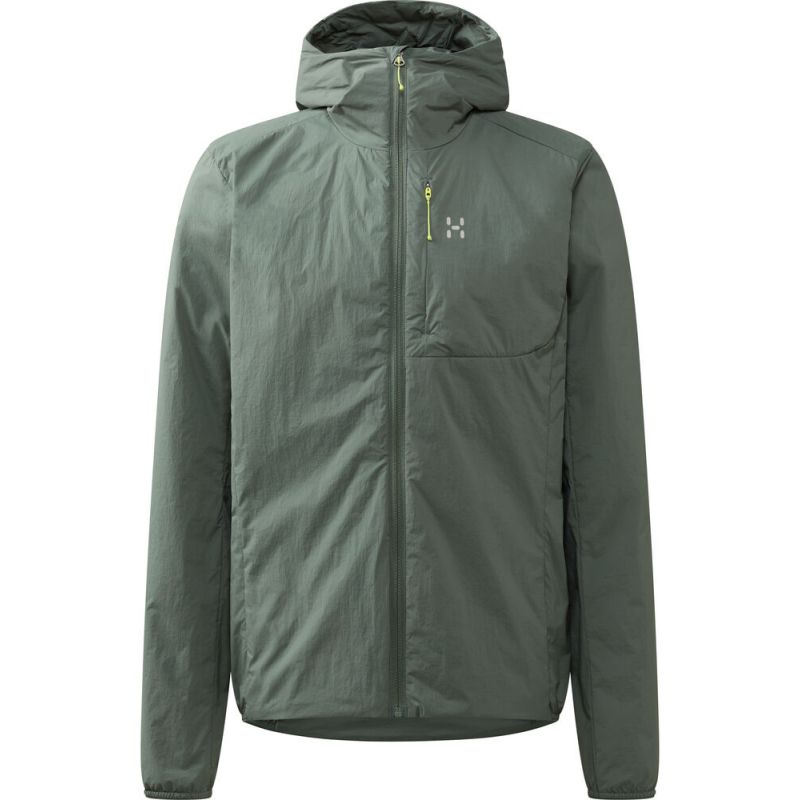 Chaqueta aislante Haglöfs L.I.M Mimic Barrier Hood (Verde Clorofila) Hombre
