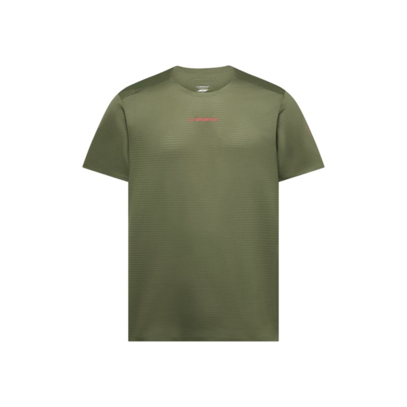 Tee-shirt LA SPORTIVA Pure T-shirt M (Cypress/Mountain Red) Homme