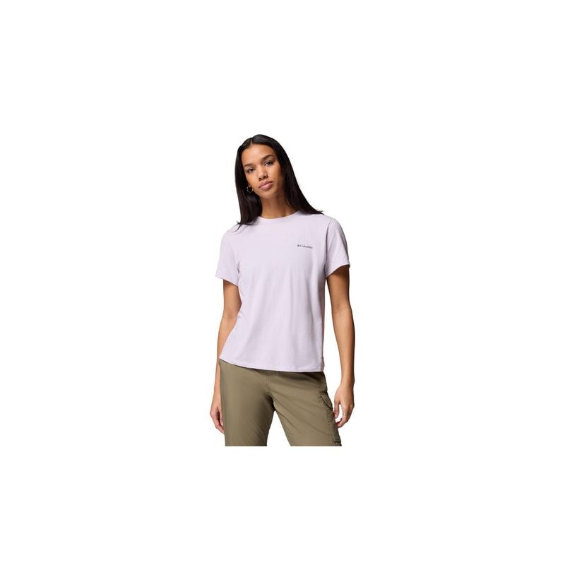 T-shirt til vandring Columbia Sun Trek SS II (Lavender Pearl) Dame