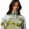 Polaire Columbia Sequoia Grove Printed Half Zip (Citron Haze, Fieldaze) Donna