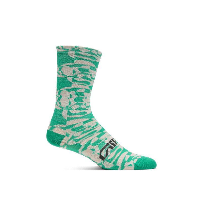 Fahrradsocken GIRO Comp Racer High Rise (GREEN RUSH)