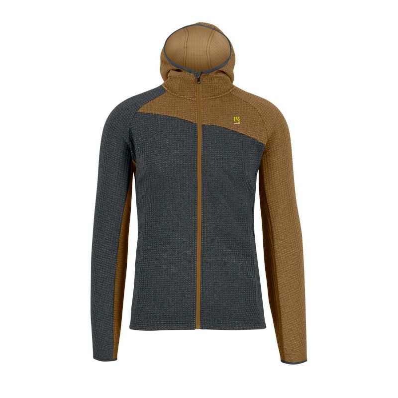 Fleece Karpos AVERAU F-Z HOODIE FL (WOODL.GRAY/BRONZE) Herren