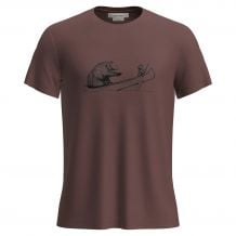 T-shirt Icebreaker M Mer Core SS Tee Canoe Companions (CAROB) Uomo