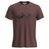 Icebreaker M Mer Core SS Tee Canoe Companions CAROB (MEDIUM RED)