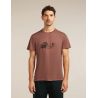 Icebreaker M Mer Core SS Tee Canoe Companions CAROB (MEDIUM RED)