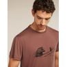 Icebreaker M Mer Core SS Tee Canoe Companions CAROB (MEDIUM RED)