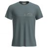 Icebreaker M Mer Core SS Tee Single Line Camp BLU ASH (BLU CHIARO)
