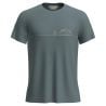 Icebreaker M Mer Core SS Tee Single Line Camp BLUE ASH (LIGHT BLUE)