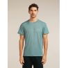 Icebreaker M Mer Core SS Tee Single Line Camp BLU ASH (BLU CHIARO)