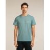 Icebreaker M Mer Core SS Tee Single Line Camp BLUE ASH (LIGHT BLUE)