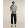 Icebreaker M Mer Core SS Tee Single Line Camp BLU ASH (BLU CHIARO)