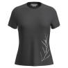 ICEBREAKER W Mer Core SS Tee Panax OBSIDIAN (DARK GREY)