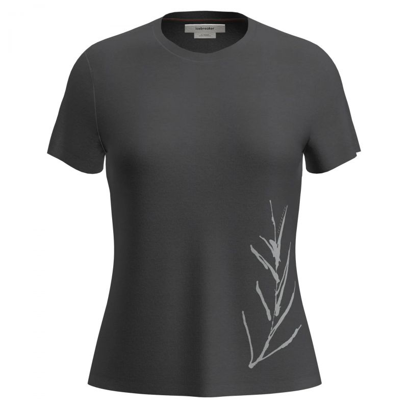Camiseta Icebreaker W Mer Core SS Tee Panax (OBSIDIAN) Mujer