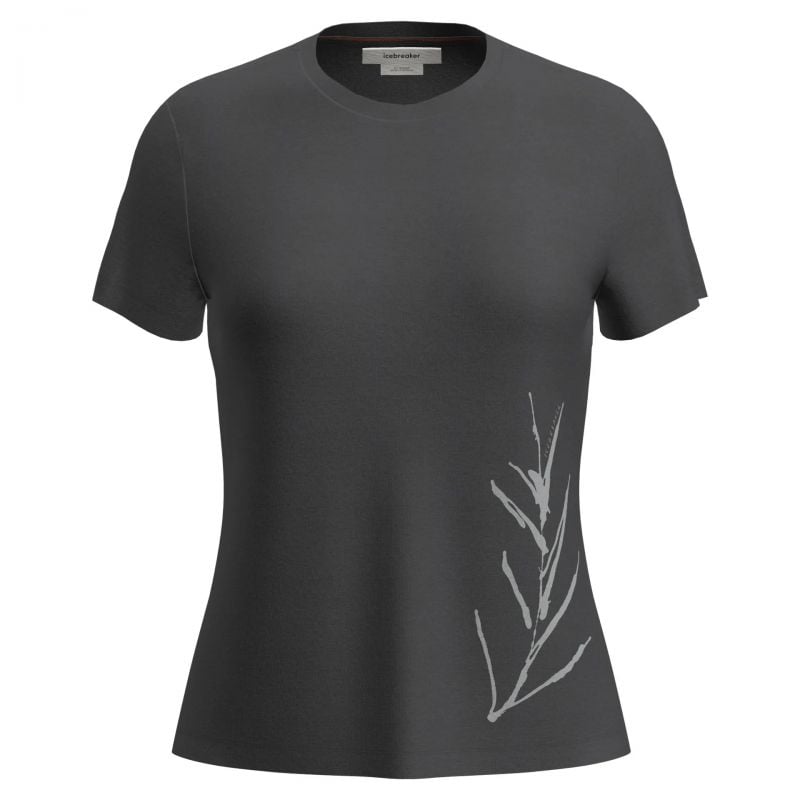 Tee-shirt ICEBREAKER W Mer Core SS Tee Panax (OBSIDIAN) Femme