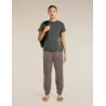 ICEBREAKER W Mer Core SS Tee Panax OBSIDIAN (DARK GREY)