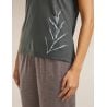 Icebreaker Camiseta de manga corta W Mer Core Panax OBSIDIAN (GRIS OSCURO)