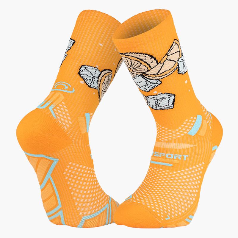 Chaussettes de trail BV SPORT SOCQUETTE TRAIL ULTRA.2 COLLECTOR "NUTRI" SPRITZ