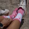Chaussettes de trail BV SPORT SOCQUETTE TRAIL ULTRA.2 COLLECTOR "NUTRI" ROSE