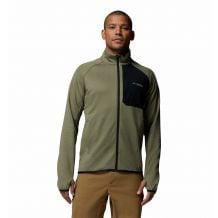 Fleece Columbia Triple Canyon Grid Fleece FZ II (Stone Green Heather, Black) Mand