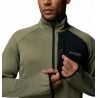 Polaire COLUMBIA Triple Canyon Grid Fleece FZ II (Stone Green Heather, Black) Homme 